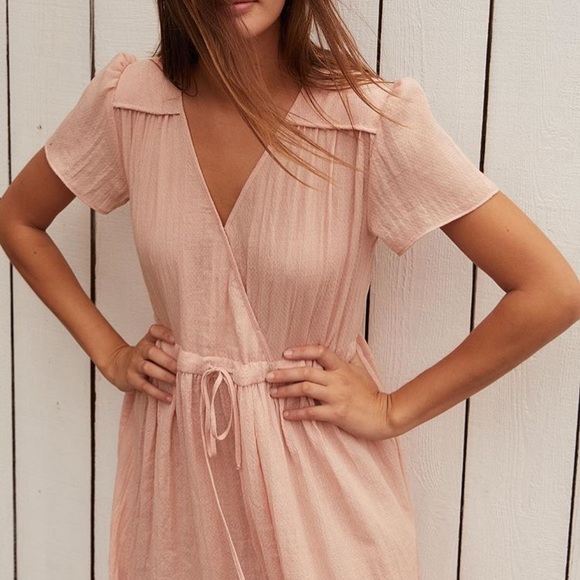 SOLD NWT Christy Dawn Dress Pink Salmon One Size - Picture 2 of 7